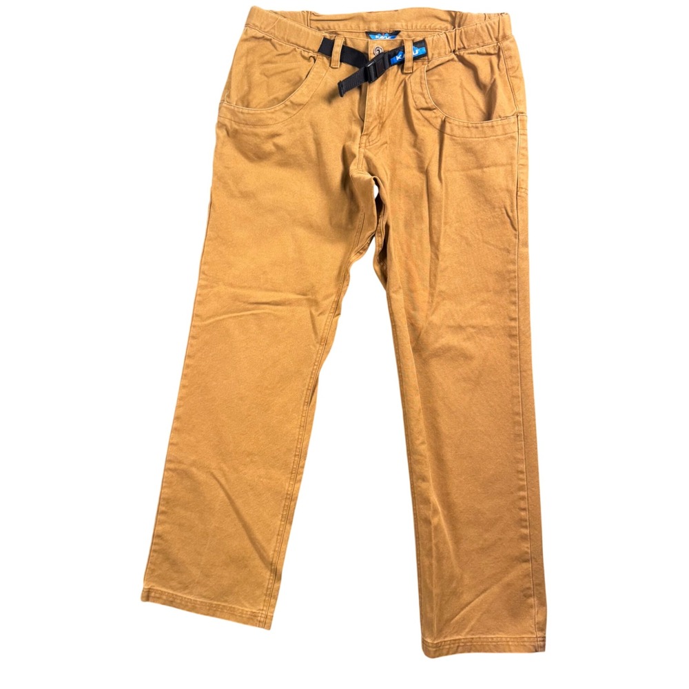 KAVU Chilliwack Pants Mens Large Brown Canvas Hiking Outdoor Gorpcore Belt